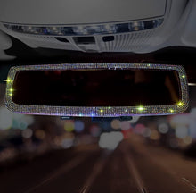  Shiny Crystal Diamond Rhinestone Car Rearview Mirror Accessories Auto Interior Decoration Accessories (Colorful) - Fashion Car Inc