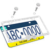 Silver LICENSE PLATE DIAMONDS WITH BOW silver - Fashion Car Inc