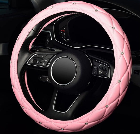 steering wheel covers with embedded frontal stones - Fashion Car Inc