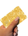 Sticker Shiny Skin Ultra Bling Removable Debit - Credit Card Skin Cover Specially Bright Gold - Fashion Car Inc