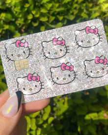  Sticker Ultra Bling Debit - Credit Card Skin Shiny Removable Cover Especially Bright Back Information, Protecting - No Bubble, Slim, Waterproof Card Cover Silver Design Silver Reflective - Fashion Car Inc