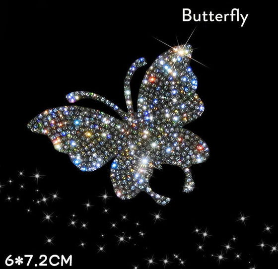 Sticker Ultra Bling Rhinestone Shiny Exterior Car (Butterfly) - Fashion Car Inc