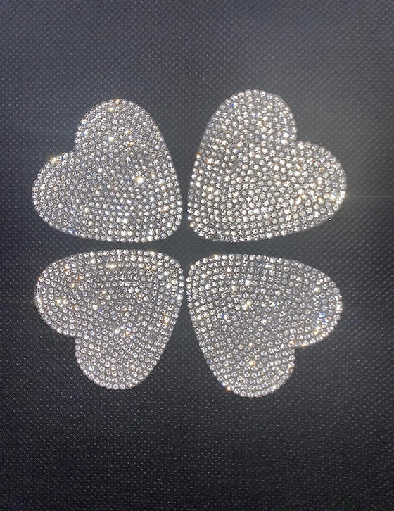 Sticker Ultra Bling Rhinestone Shiny Exterior Car (Clover) - Fashion Car Inc