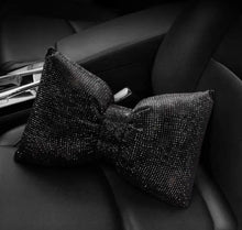  Ultra Bling Car Pillow Bowknot Headrest (Black) - Fashion Car Inc