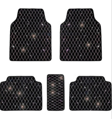  Ultra Bling Shiny Silver Rhinestone Car Floor Mat Fit Brigth Full Car - Fashion Car Inc