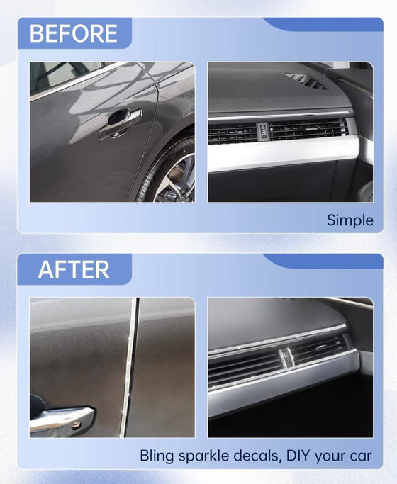 Ultra shiny textured sticker for exteriors and interiors of the car. - Fashion Car Inc